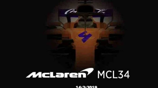 La imagen filtrada por error por McLaren del MCL34 La imagen filtrada por error por McLaren del MCL34