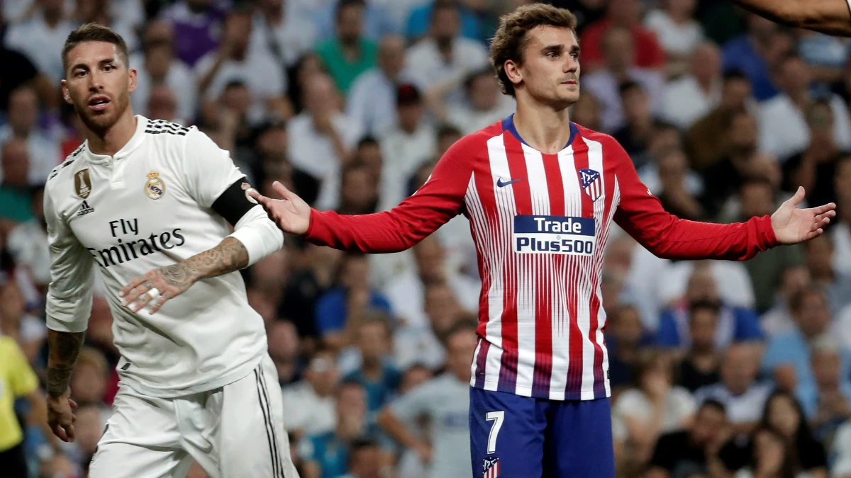 Sergio Ramos y Antoine Griezmann