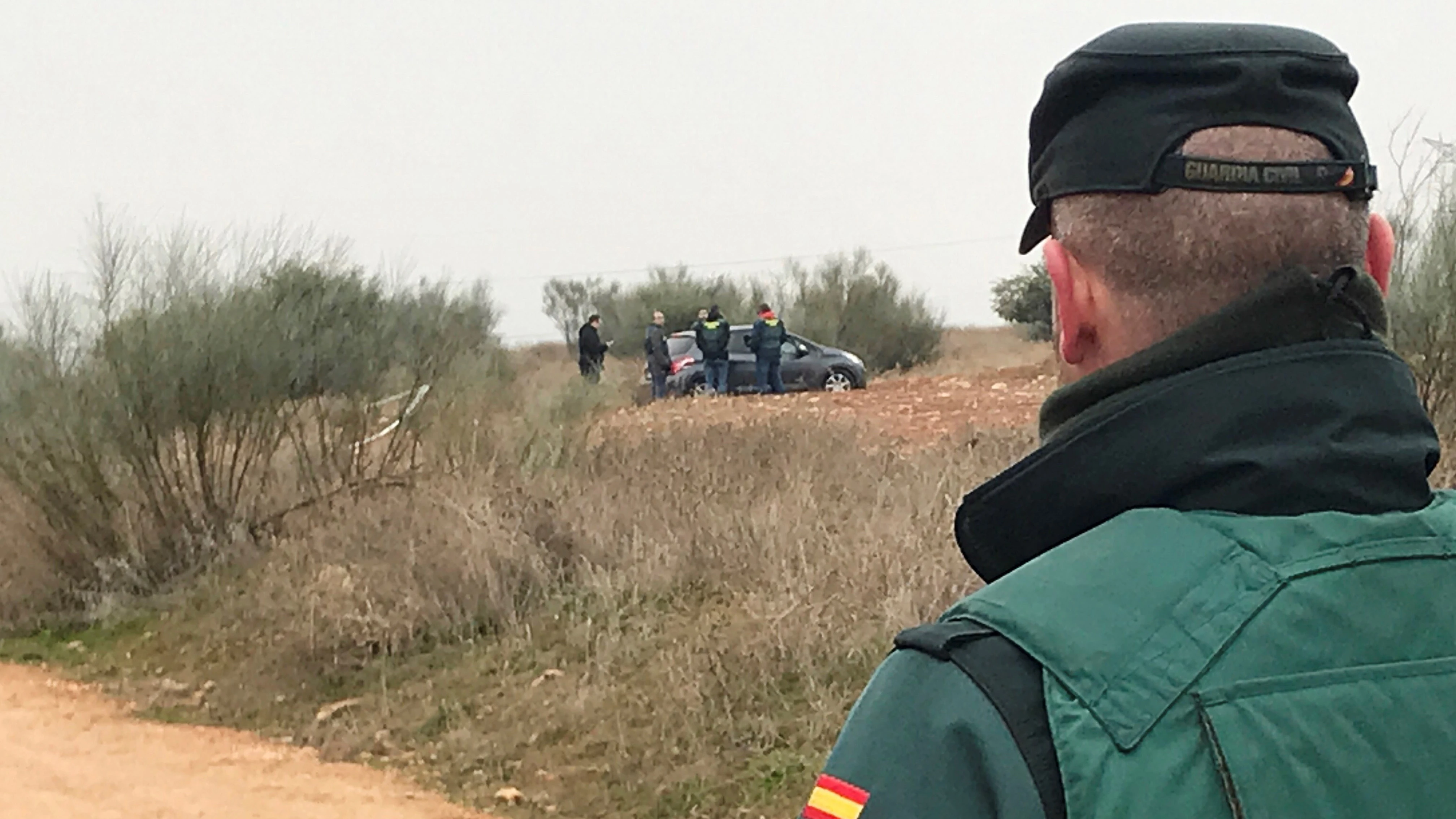 Lugar del hallazgo del cuerpo de la joven asesinada en Meco