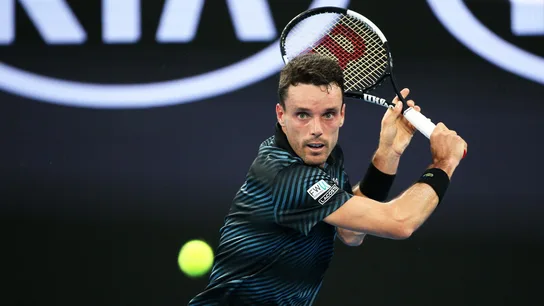 Bautista, en el partido contra Khachanov Bautista, en el partido contra Khachanov