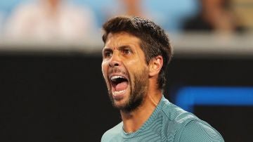 Fernando Verdasco celebra un punto 