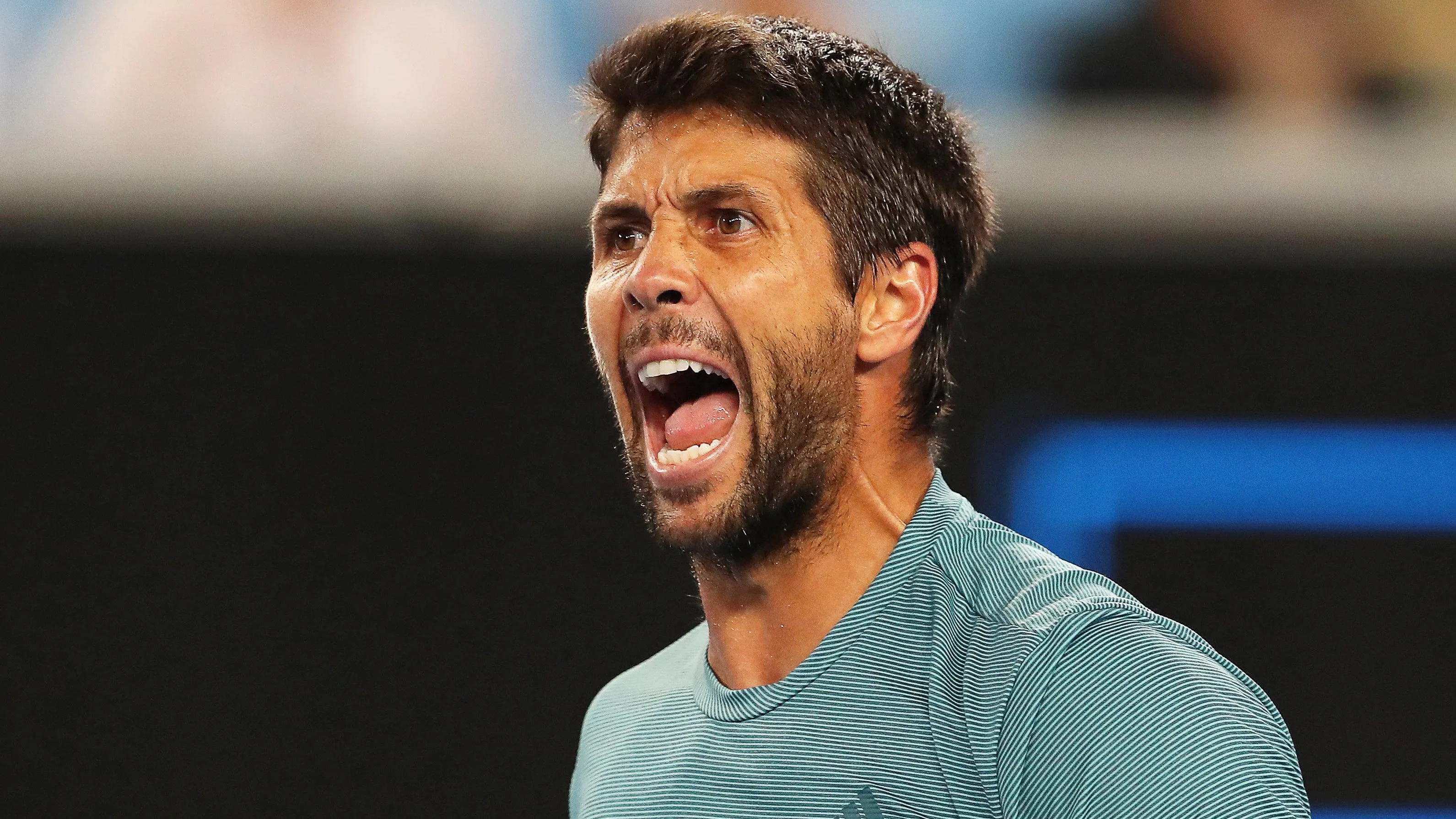 Fernando Verdasco celebra un punto