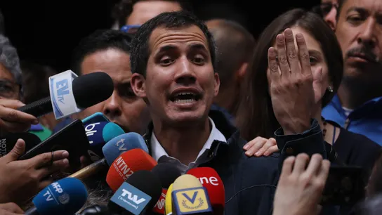 El presidente de la Asamblea Nacional de Venezuela y autoproclamado presidente, Juan Guaidó, El presidente de la Asamblea Nacional de Venezuela y autoproclamado presidente, Juan Guaidó,