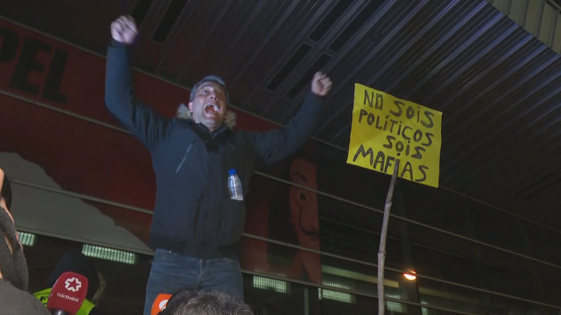 Protesta de los taxistas en Madrid