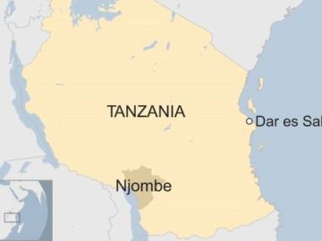 Mapa de Tanzania Mapa de Tanzania
