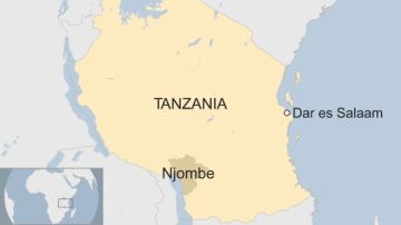 Mapa de Tanzania
