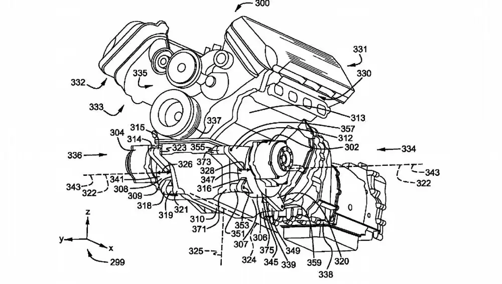 Patente Ford V8 Híbrido