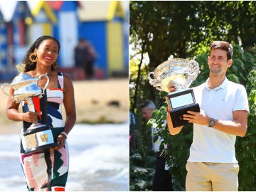 Naomi Osaka y Novak Djokovic, campeones del Open de Australia 2019 Naomi Osaka y Novak Djokovic, campeones del Open de Australia 2019