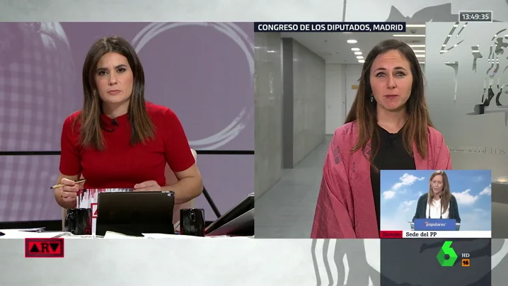 Ione Belarra, portavoz adjunta de Unidos Podemos