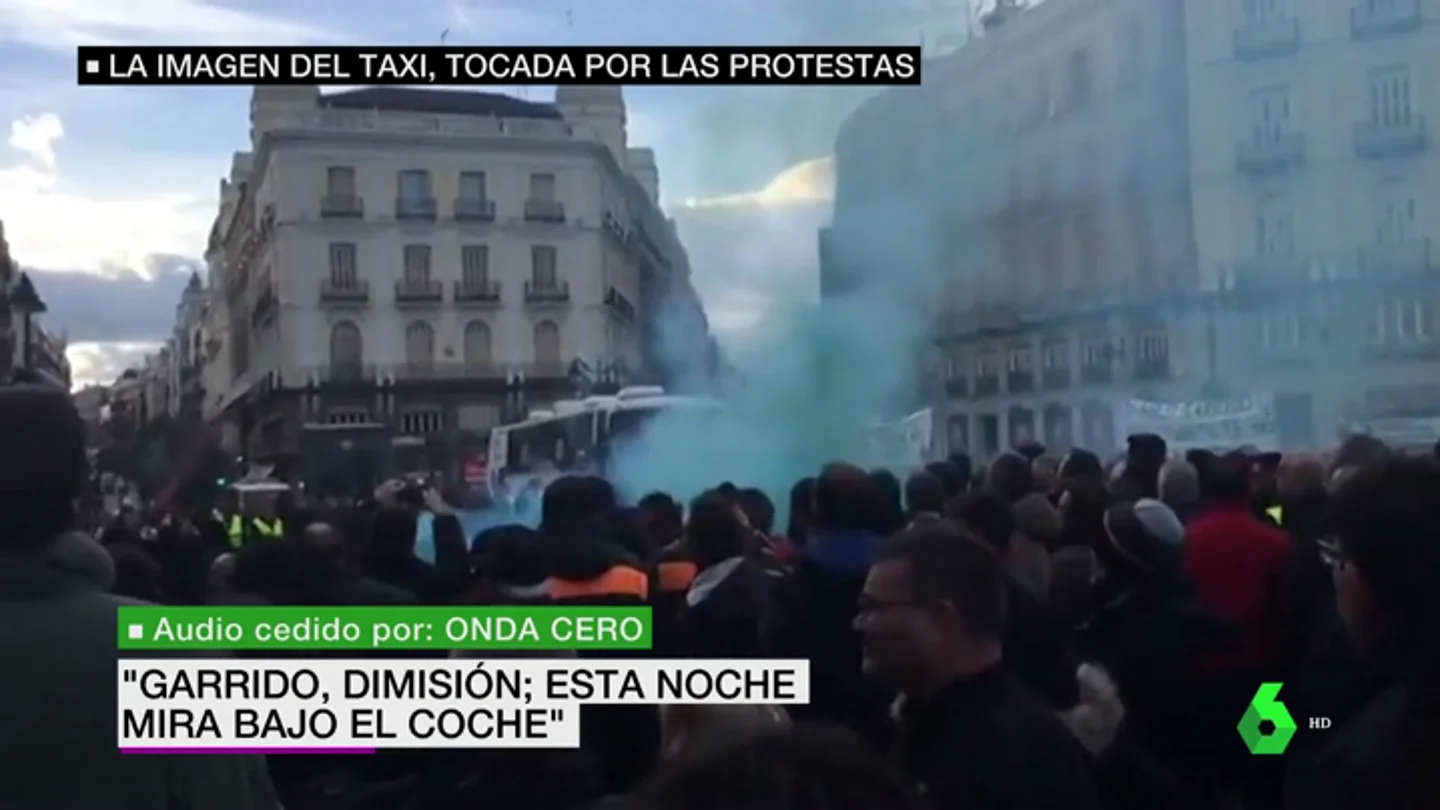 Las acciones y palabras de los taxistas que están dañando su imagen: "Garrido, esta noche mira bajo el coche" Las acciones y palabras de los taxistas que están dañando su imagen: "Garrido, esta noche mira bajo el coche"