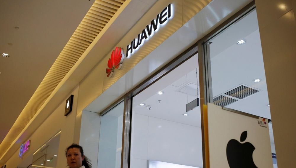 Imagen de una tienda de Huawei