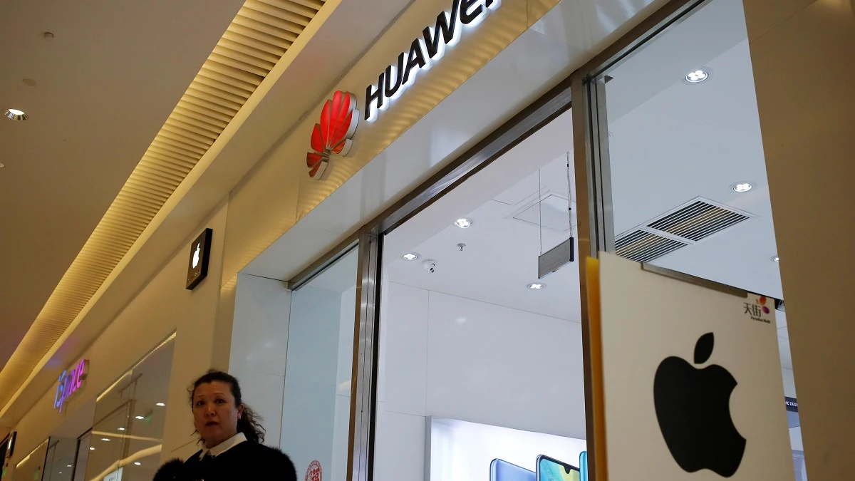 Imagen de una tienda de Huawei