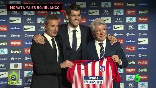 Morata ya es rojiblanco Morata ya es rojiblanco