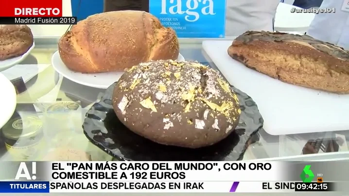 Un bollo de 400 gramos con láminas de oro y plata: así es el pan que cuesta 192 euros, el más caro del mundo