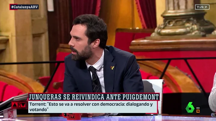 El presidente del Parlament de Catalunya, Roger Torrent