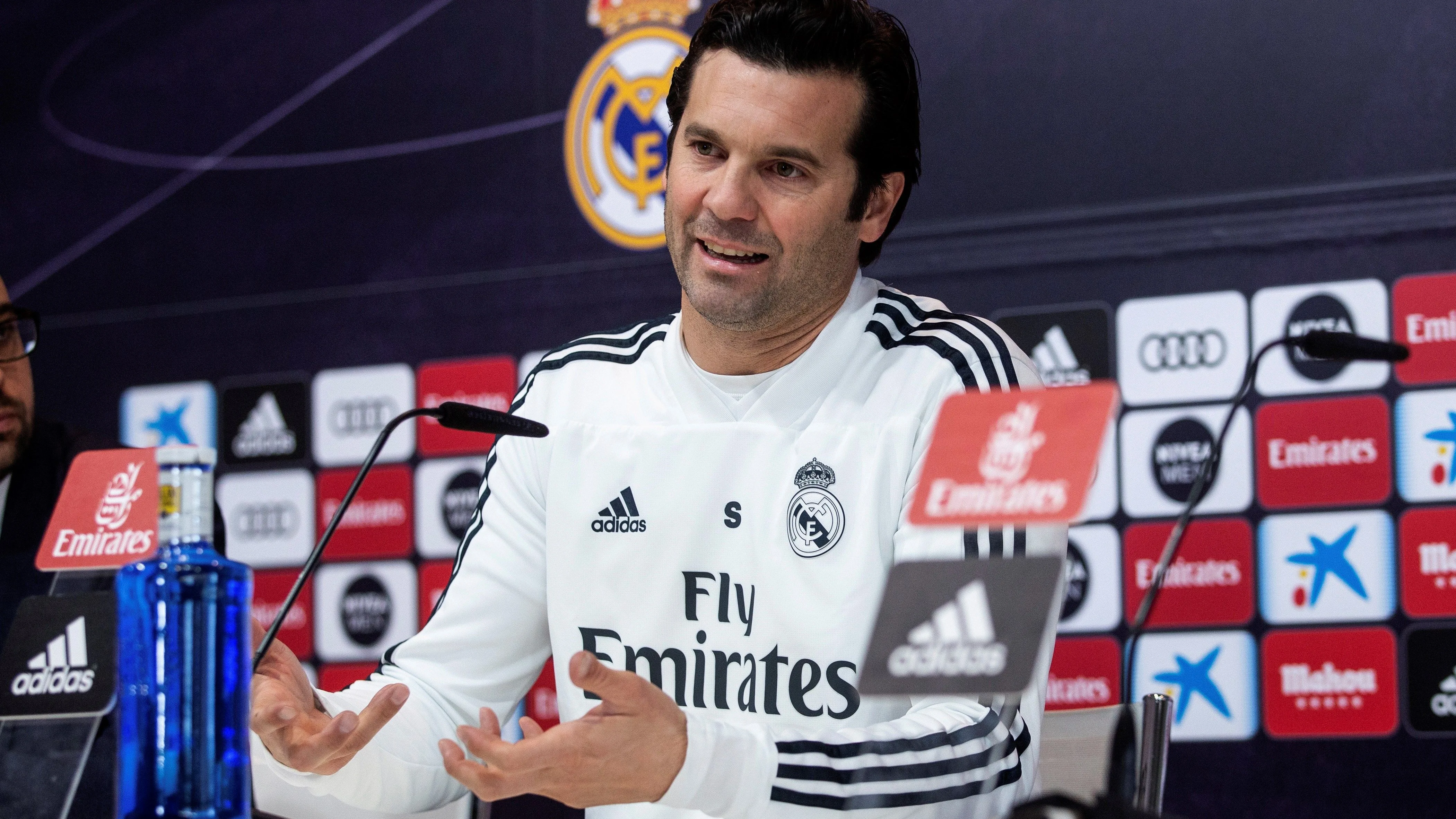 Santiago Solari, en rueda de prensa