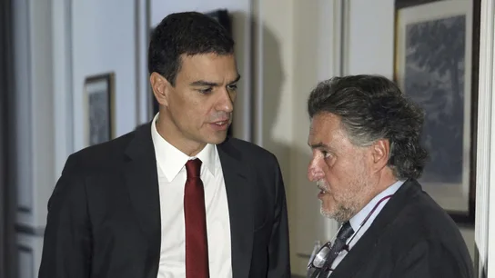 Pedro Sánchez y Pepu Hernández, en un acto Pedro Sánchez y Pepu Hernández, en un acto