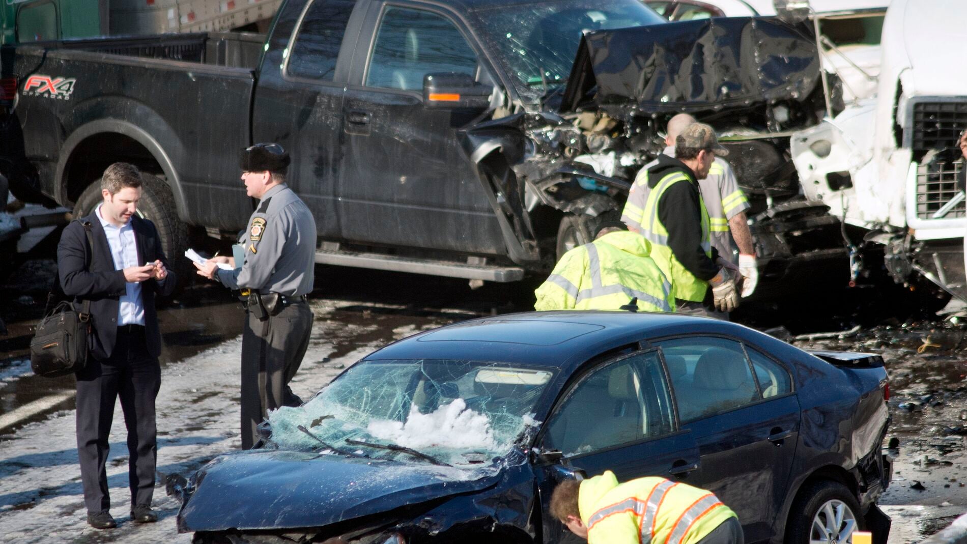 Accidente m&uacute;ltiple