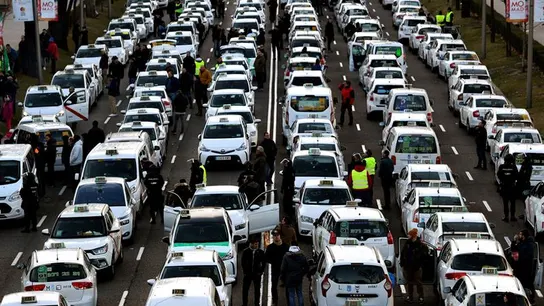 Huelga de Taxis en Madrid Huelga de Taxis en Madrid