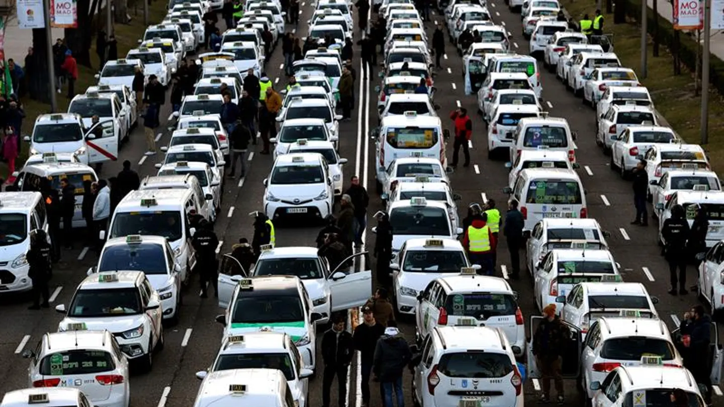 Huelga de Taxis en Madrid Huelga de Taxis en Madrid