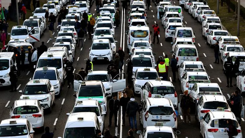 Huelga de Taxis en Madrid