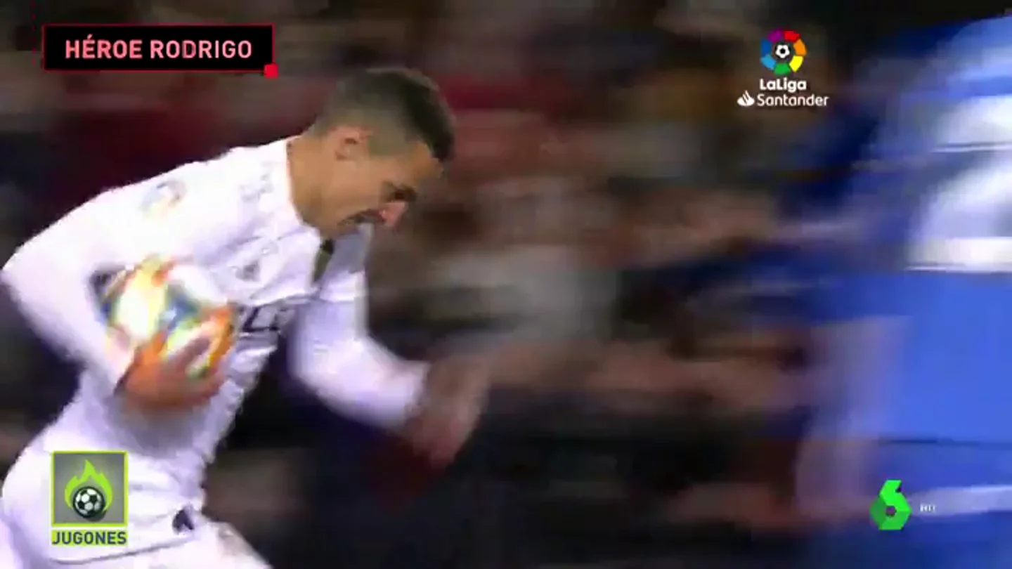 Rodrigo salvó al Valencia Rodrigo salvó al Valencia