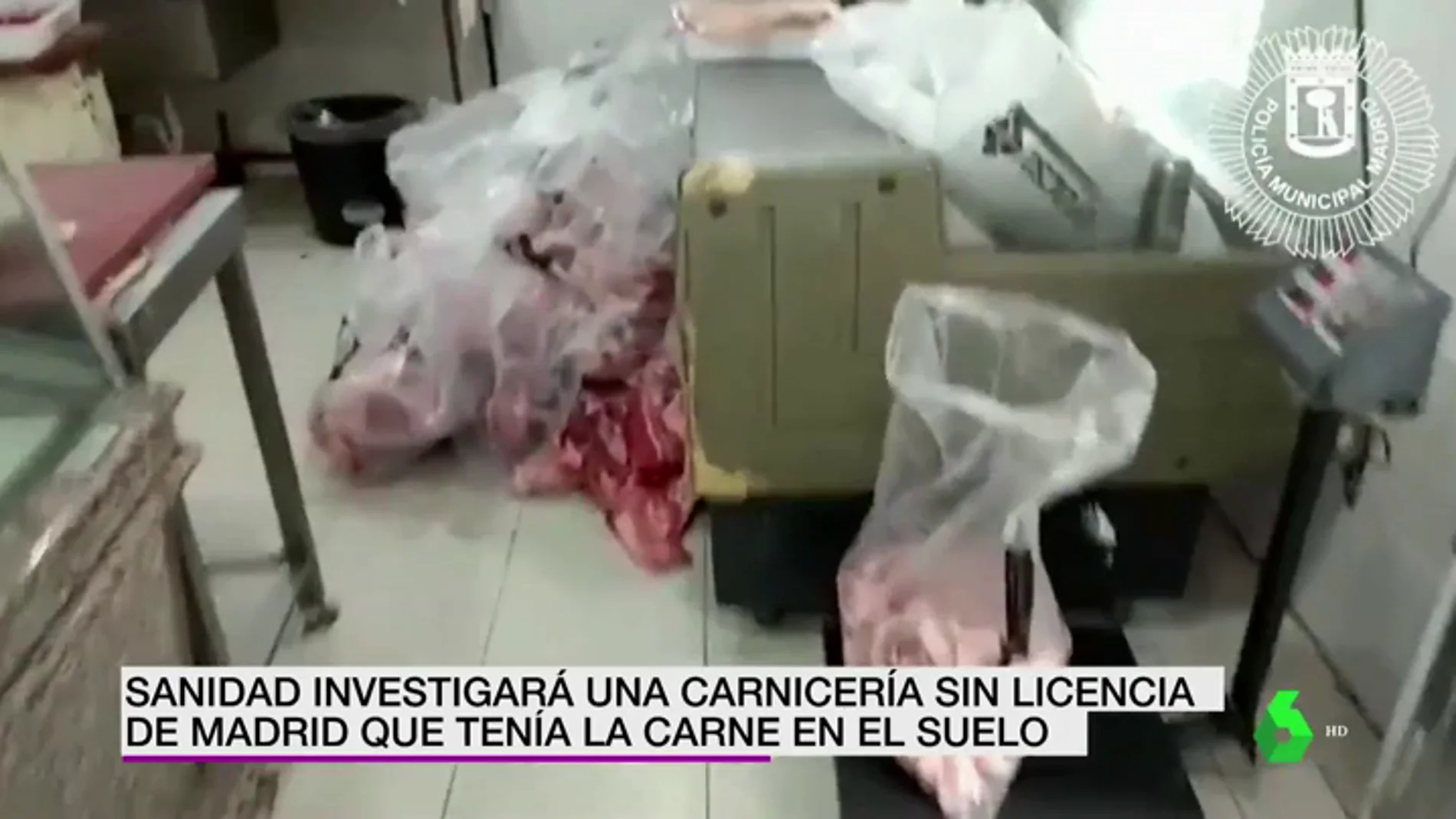 Carnicería ilegal en Madrid