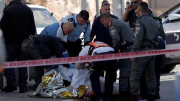 Mujer palestina muerta