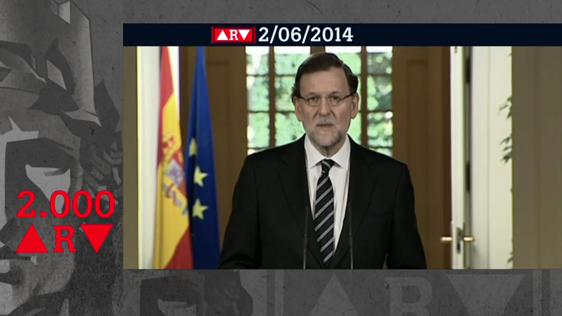 Mariano Rajoy anunció la abdicación del rey Juan Carlos en su hijo Felipe