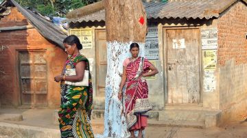 Mujeres en una aldea de Orissa