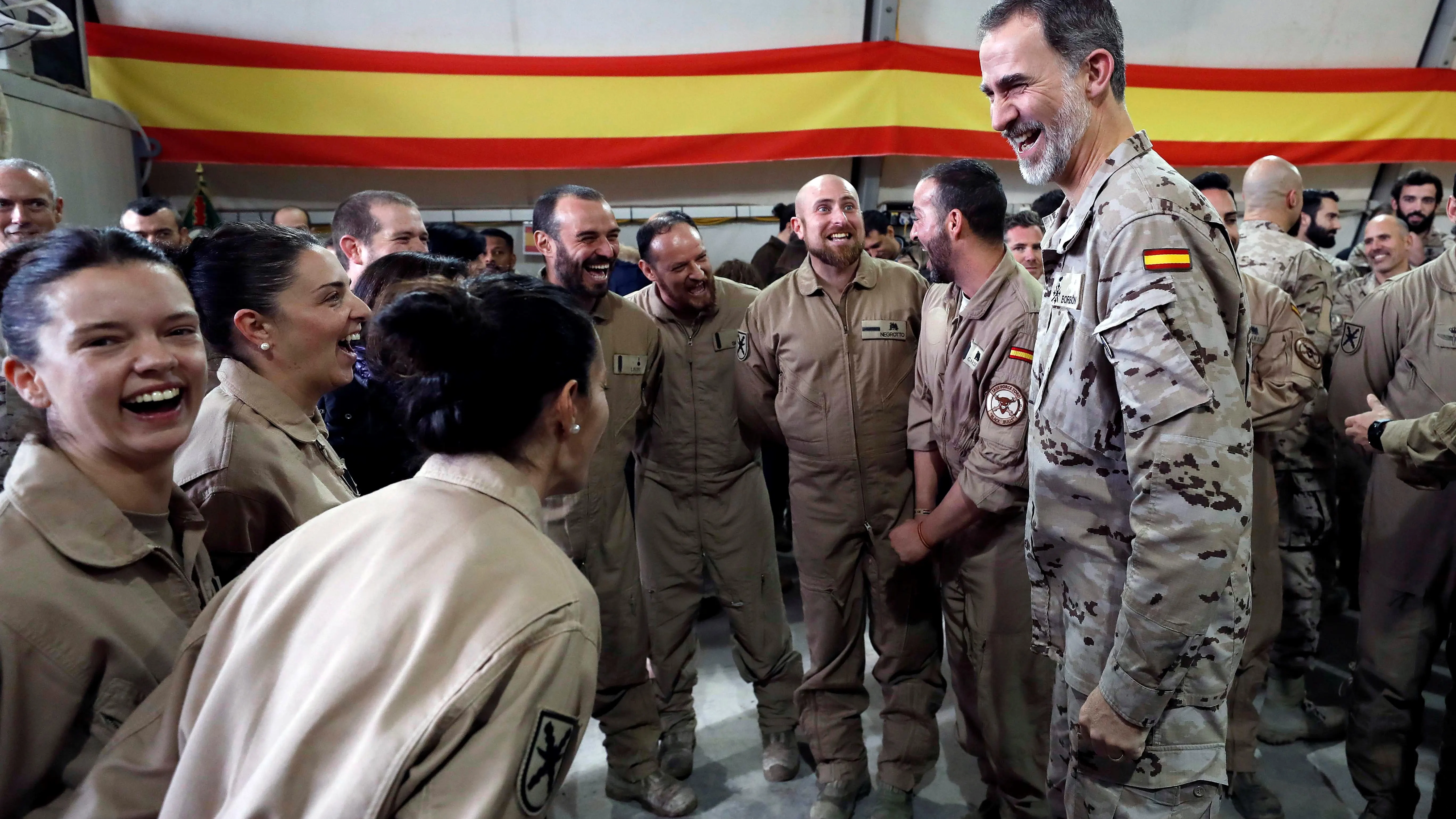 El rey Felipe VI celebra su cumpleaños en Irak