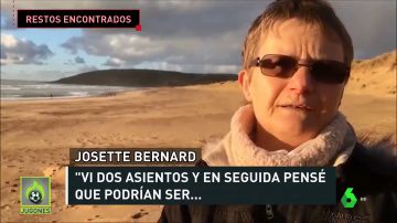 La mujer que encontró los supuestos restos de avión de Emiliano Sala: "Al principio, pensé: 'Debe ser un pedazo de bote'"