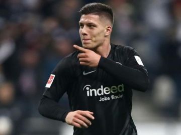 El delantero Luka Jovic. El delantero Luka Jovic.