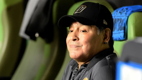 Diego Armando Maradona, durante un partido Diego Armando Maradona, durante un partido