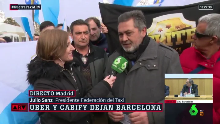 Julio Sanz, presidente de la Federación del Taxi