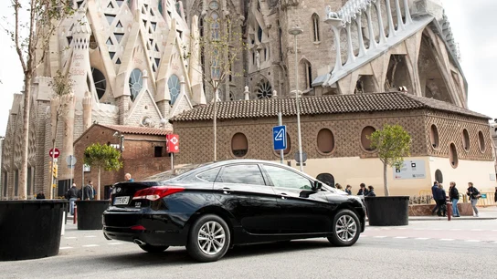 Uber estacionado en Barcelona Uber estacionado en Barcelona