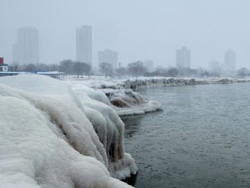 Frío extremo en Chicago por la rotura del vórtice polar Frío extremo en Chicago por la rotura del vórtice polar