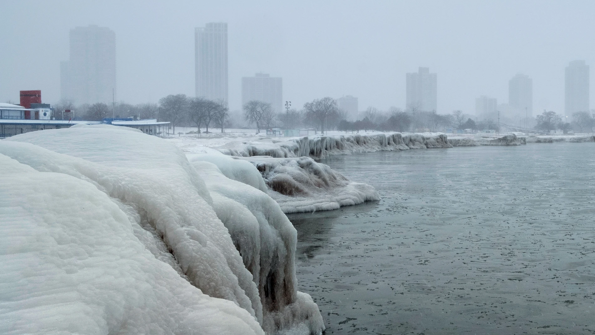 Frío extremo en Chicago por la rotura del vórtice polar