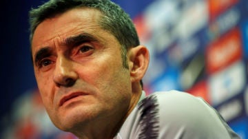 Ernesto Valverde, en rueda de prensa