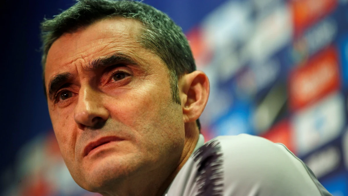 Ernesto Valverde, en rueda de prensa