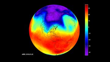 Imágenes capturadas por la sonda de infrarrojos de la NASA