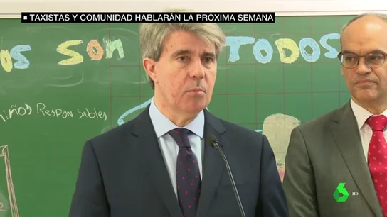 Ángel Garrido habla del conflicto del taxi Ángel Garrido habla del conflicto del taxi