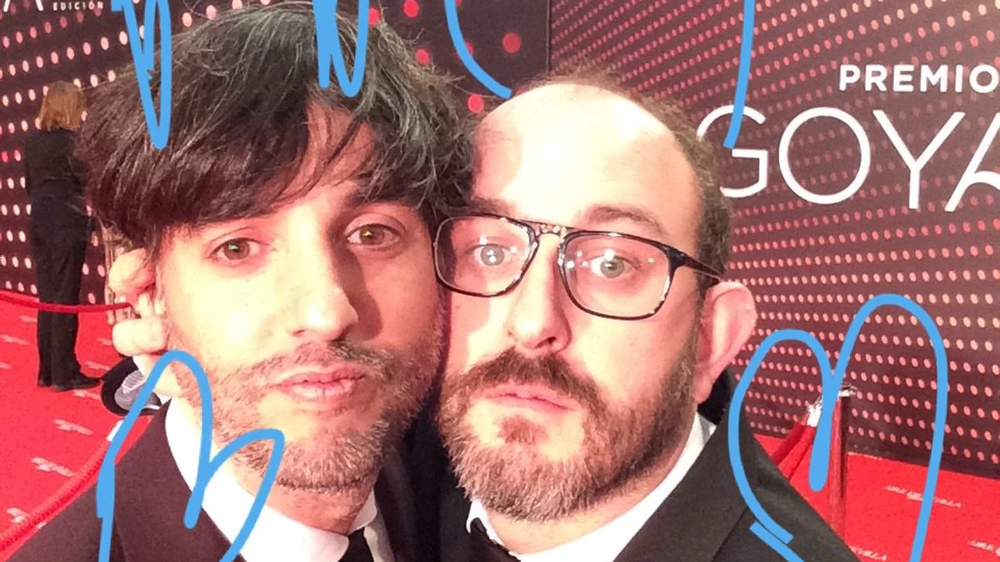 Diego San José y Borja Cobeaga en la alfombra roja de los Goya 2019 Diego San José y Borja Cobeaga en la alfombra roja de los Goya 2019