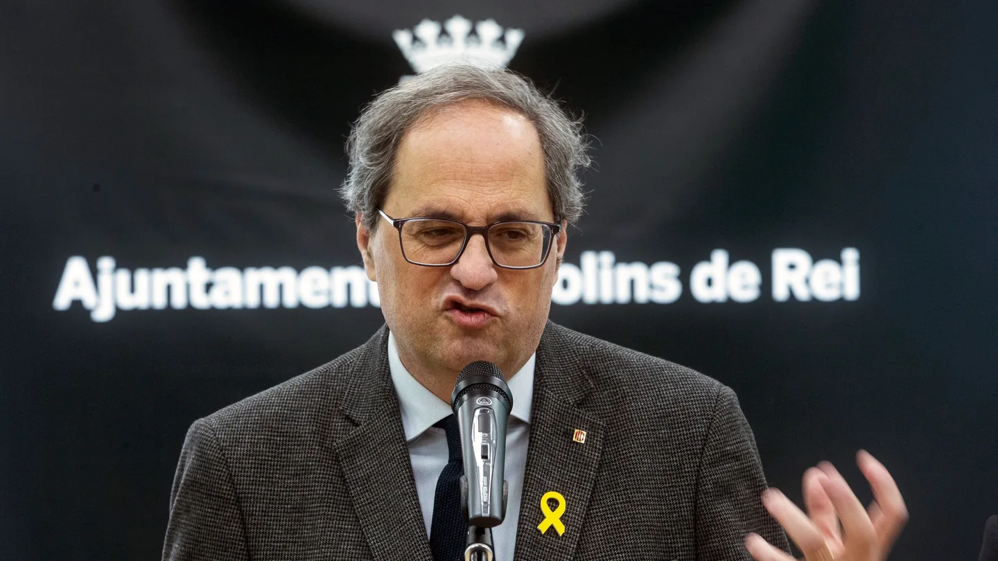 Quim Torra en un acto en Molins de Rei Quim Torra en un acto en Molins de Rei