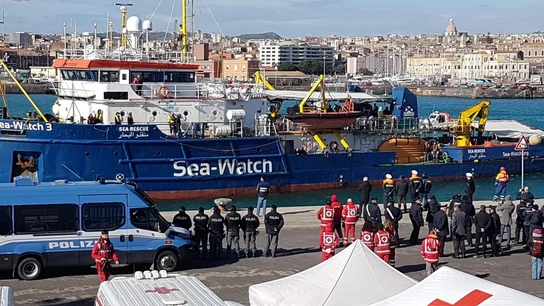 Imagen de archivo del barco Sea Watch 3 Imagen de archivo del barco Sea Watch 3
