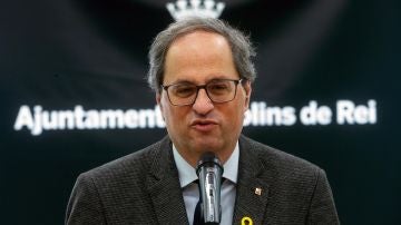 Quim Torra en un acto en Molins de Rei