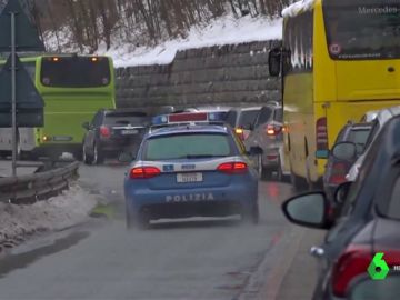 Gran atasco en Italia Gran atasco en Italia