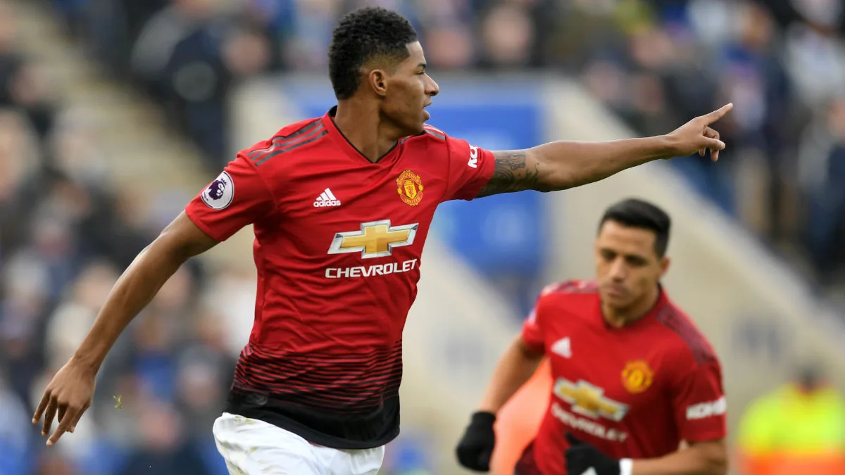 Rashford celebra un gol