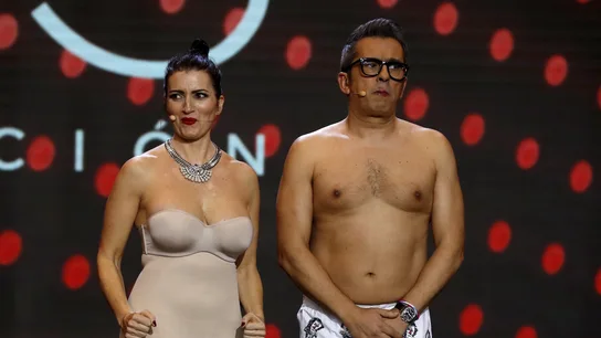 Silvia Abril y Andreu Buenafuente durante la gala de los Premios Goya 2019 Silvia Abril y Andreu Buenafuente durante la gala de los Premios Goya 2019