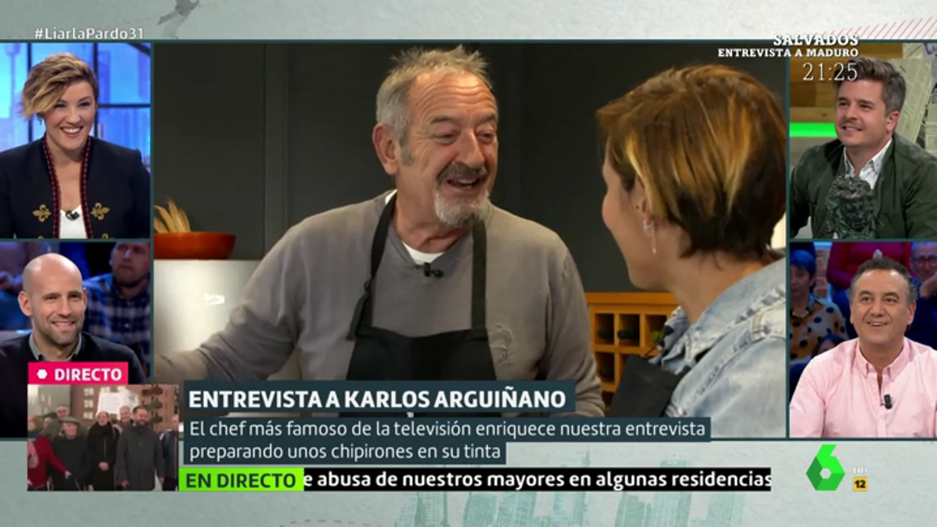 Cristina Pardo entrevista a Arguiñano
